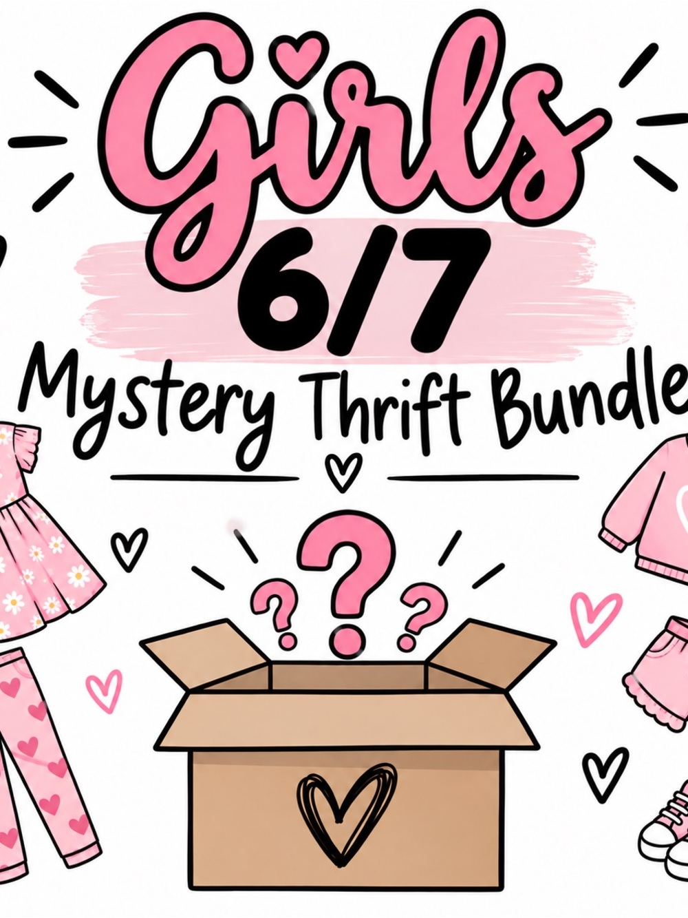 Girls 6/7 Mystery Thrift Bundle